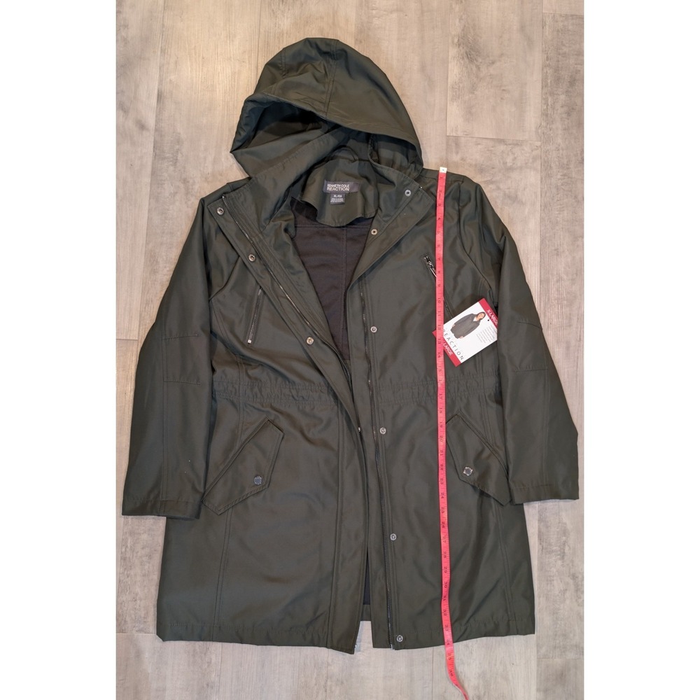 Kenneth Cole Reaction Women's Green Coat Size XL New Jacket